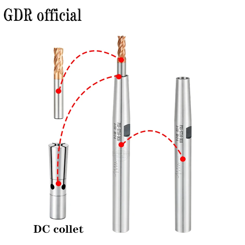 GDR DC Verlängerungsstange C8 C10 C12 C16 C20 C25 C32 DC4 DC6 DC8 DC12 ST10 ST12 ST16 DC04 DC06 DC08 Werkzeughalterhalterung Werkzeugspannzange – Detail 20
