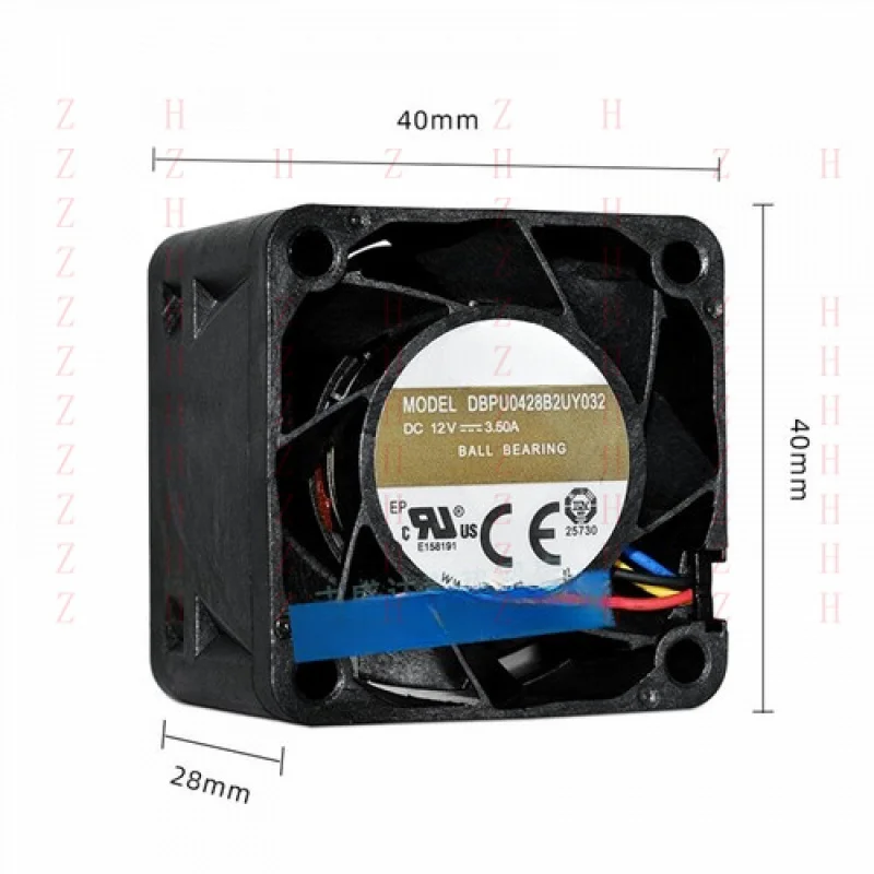 

XXZ для 1/ шт. новый AVC DBPU0428B2UY032 4-проводной 4028 DC12V 3,5A 4 см охлаждающий вентилятор для сервера
