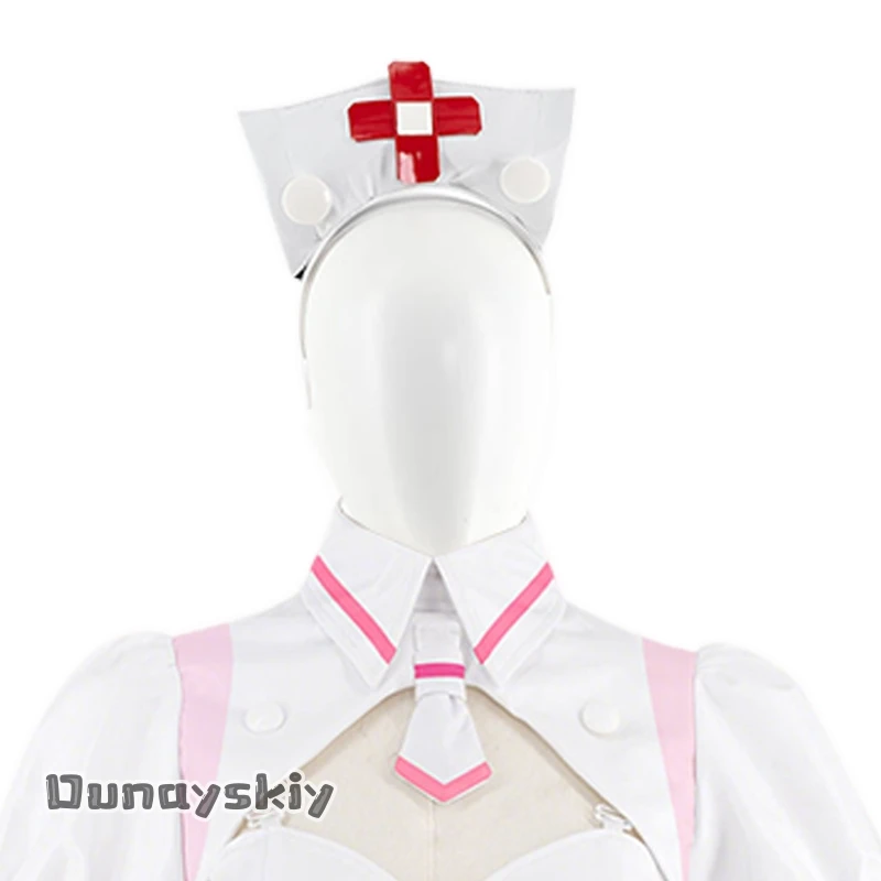 Buro Cosplay Costume Virtual Idol Cosplay Anime Cos MuseDash Costume Nurse Top Skirt Halloween Party Disguise for Adult Women view 4