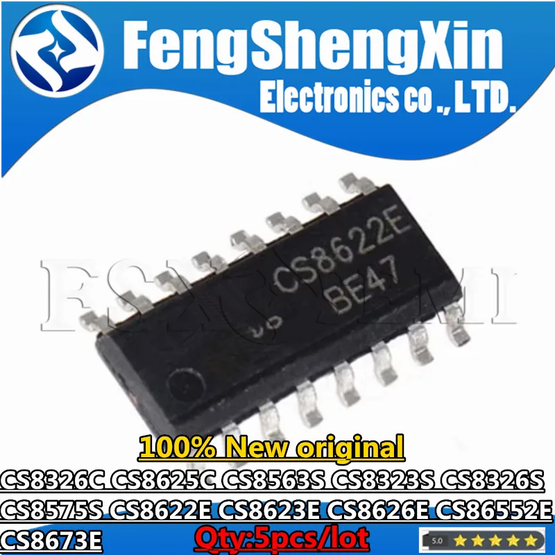 5pcs New CS8326C CS8625C CS8563S CS8323S CS8326S CS8575S CS8622E CS8623E CS8626E CS86552E CS8673E Power amplifier chip