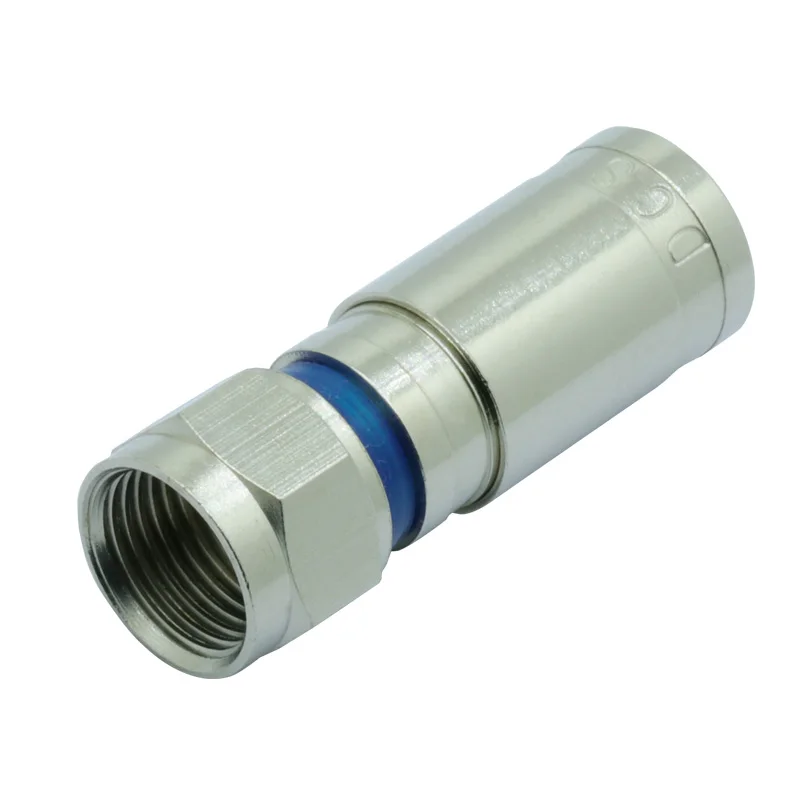 RG6 RG59 Weatherproof F Compression Connector RG-6 Compression RF Coaxial Connector Adapter R Connector