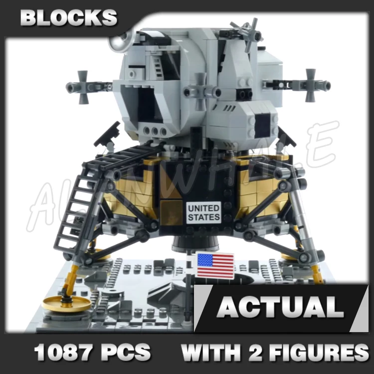 1087pcs Creator Apollo 11 Lunar Lander Moon Landing Space Exploration 50004 Building Block set Compatible with Model