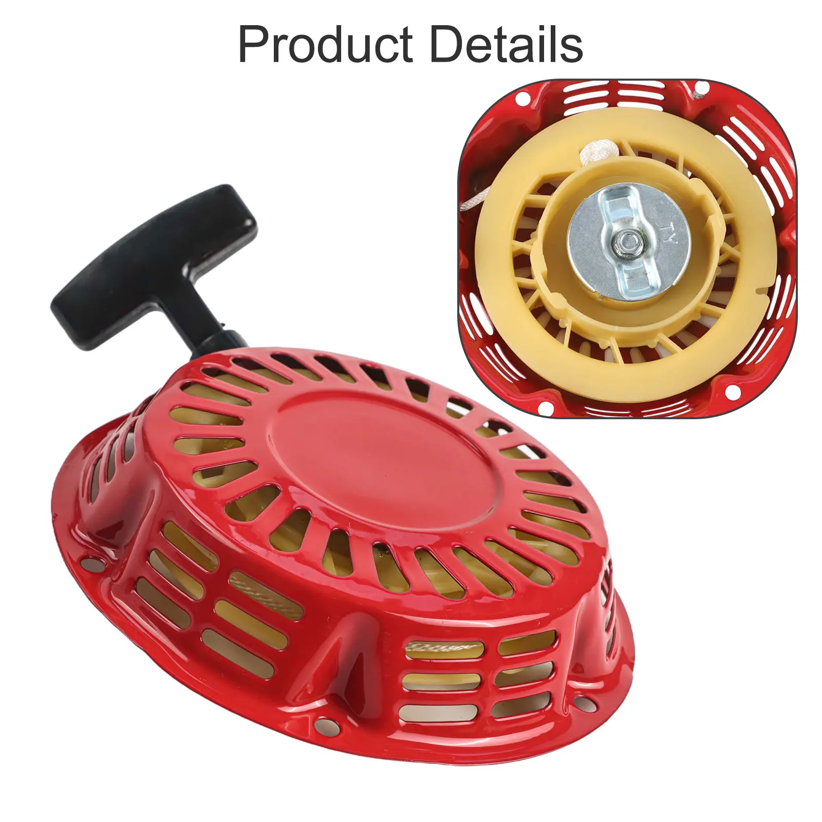 

Запасной ручной стартер для двигателя: эффективный запуск, антикоррозийное покрытие, предварительно натянутая пружина, быстрый трос для GX120