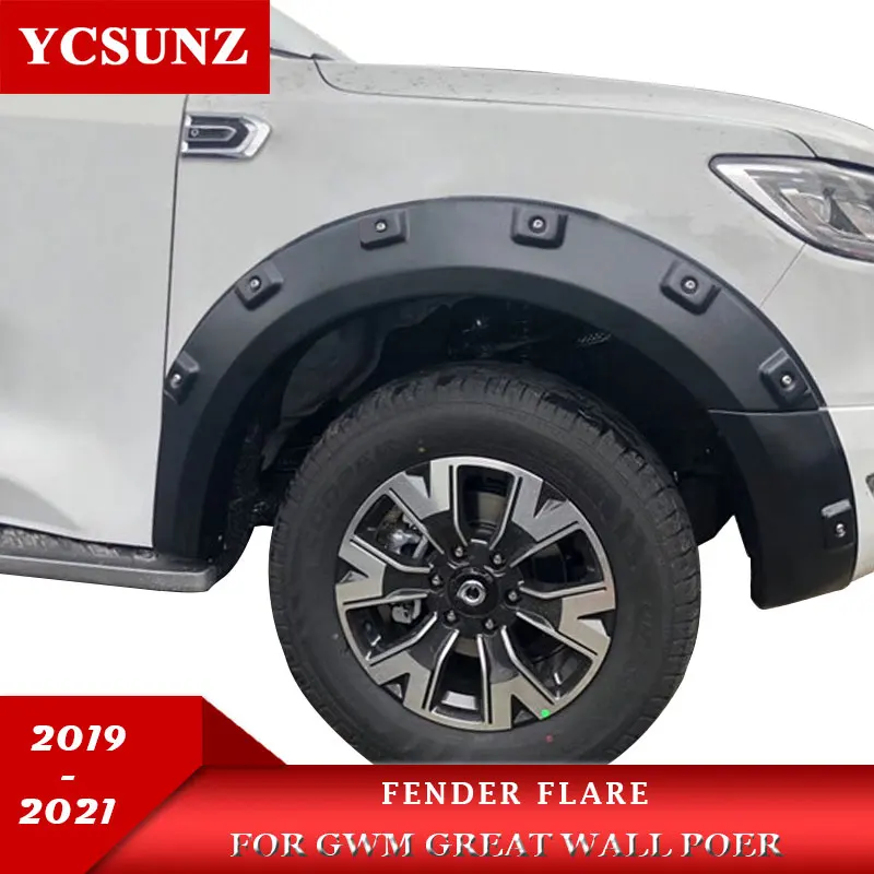 Wheel Arch Mudguards Fender Flares For GWM Great Wall Poer Pao Great Wall Power 2019 2020 2021 Pick Up Exterior Accessories