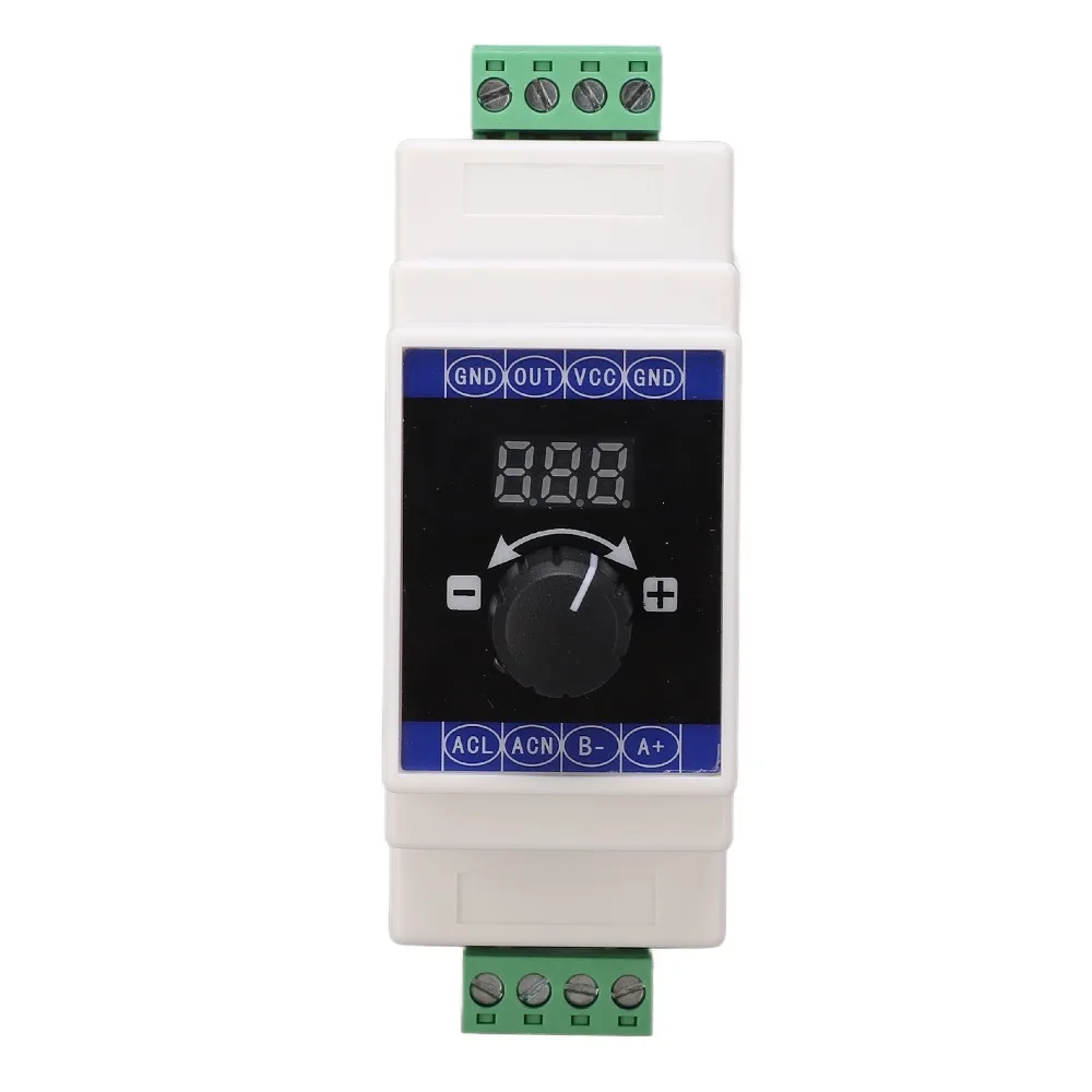 RS485 Current Signal Generator 4-20mA DC 24V Power Current Analog Generator Rail Installation Digital Display Current Simulator