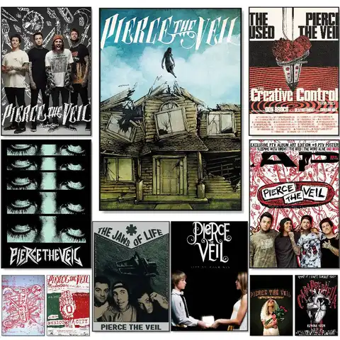 Pierce The Veil Band Collide With The Sky Poster HD Self-Adhesive Waterproof Posters Versatile Decor for Homes Bars Hotels More
