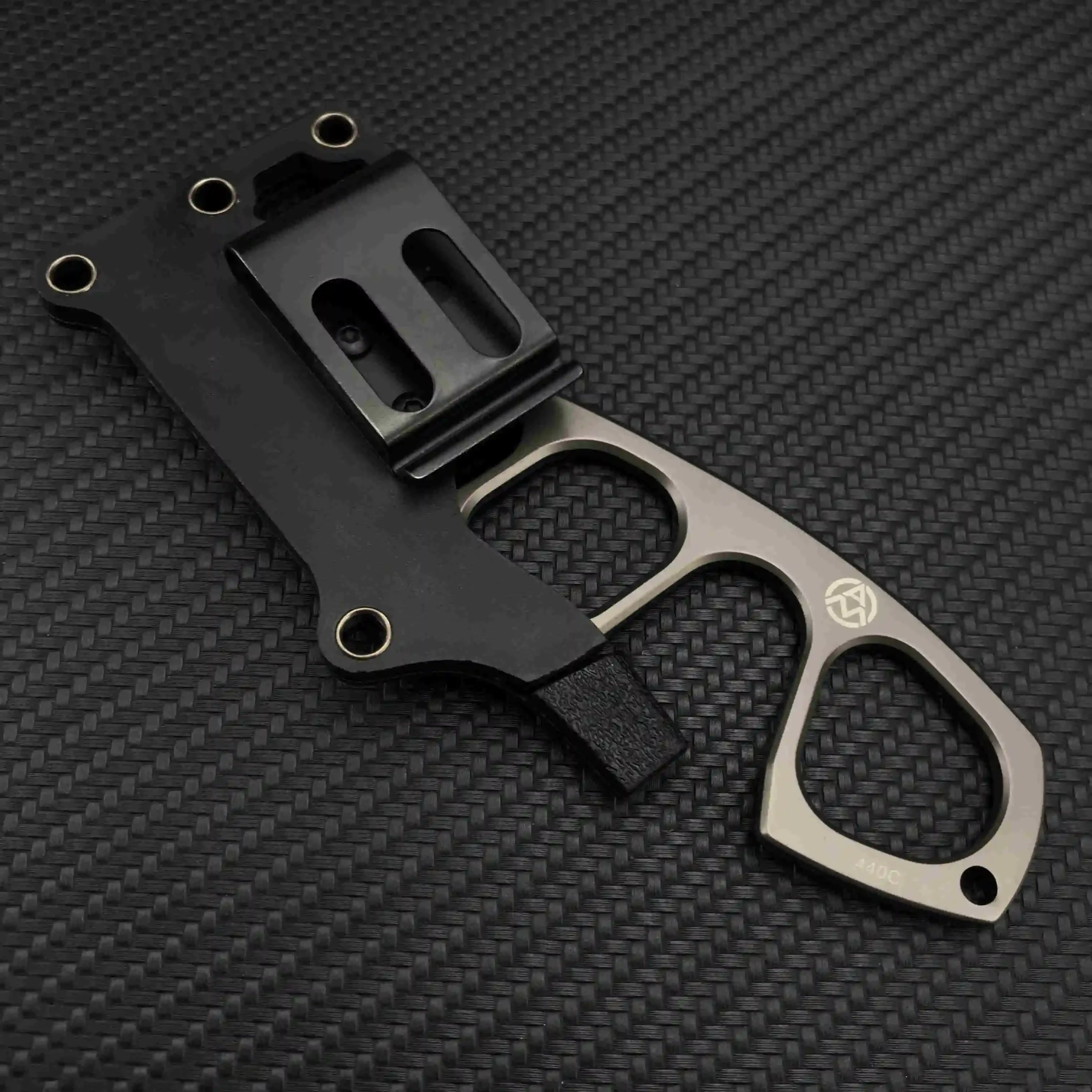 EDC BOKER Pocket Necklace Small Fixed Blade Knife 440C Steel Handle with ABS Sheath Outdoor Tactical Survival Mini Knives