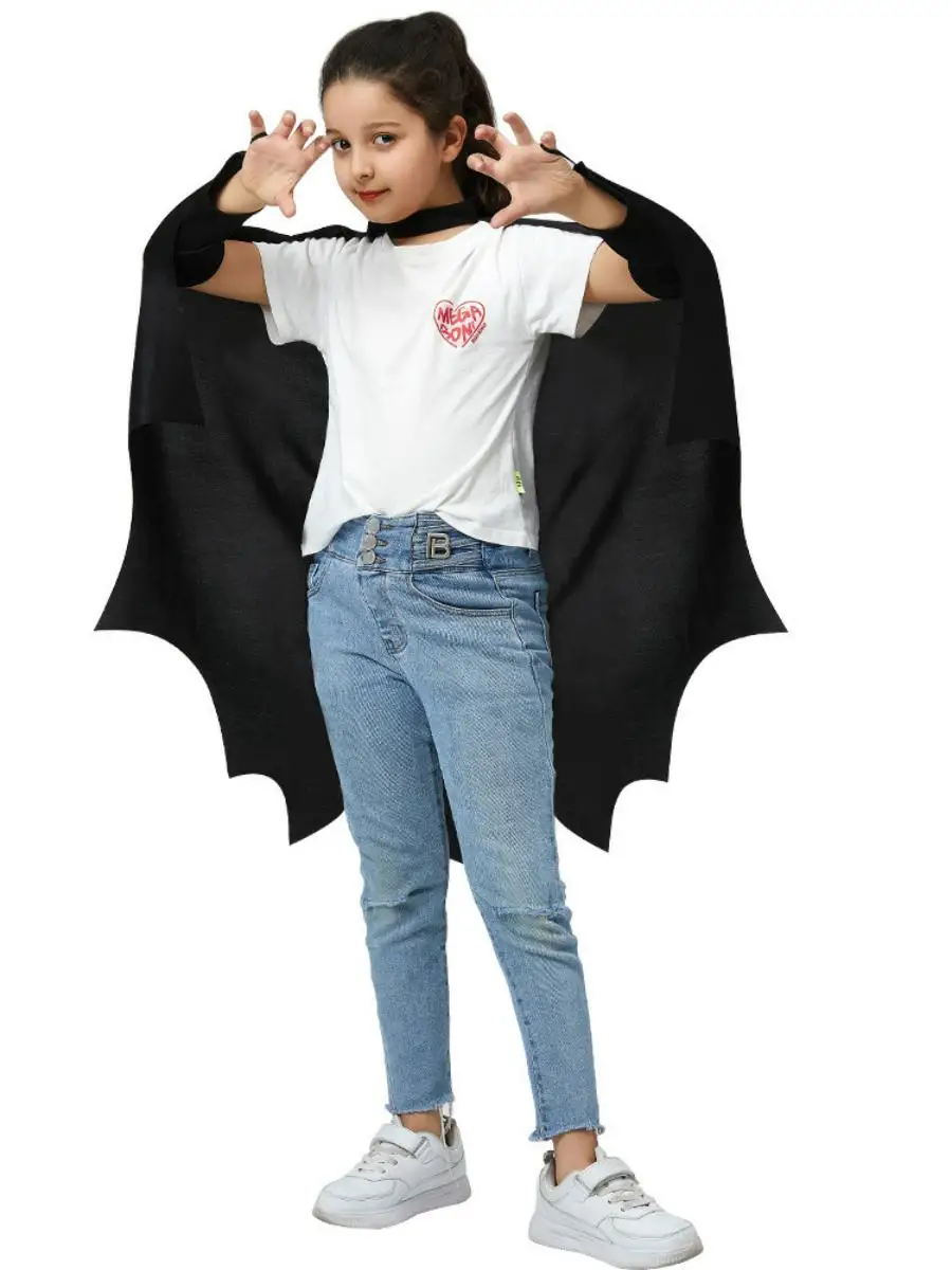 ชุดคอสเพลย์ค้างคาวสำหรับเด็ก ชุดแสดงบนเวที สไตล์ดั้งเดิม ผ้าโพลีเอสเตอร์ ทันสมัย เหมาะสำหรับงานแสดงบนเวที