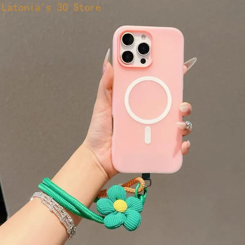 Phone Lanyard Strap Featuring Lovely Floral for Loss Prevention During Outdoor X3UB