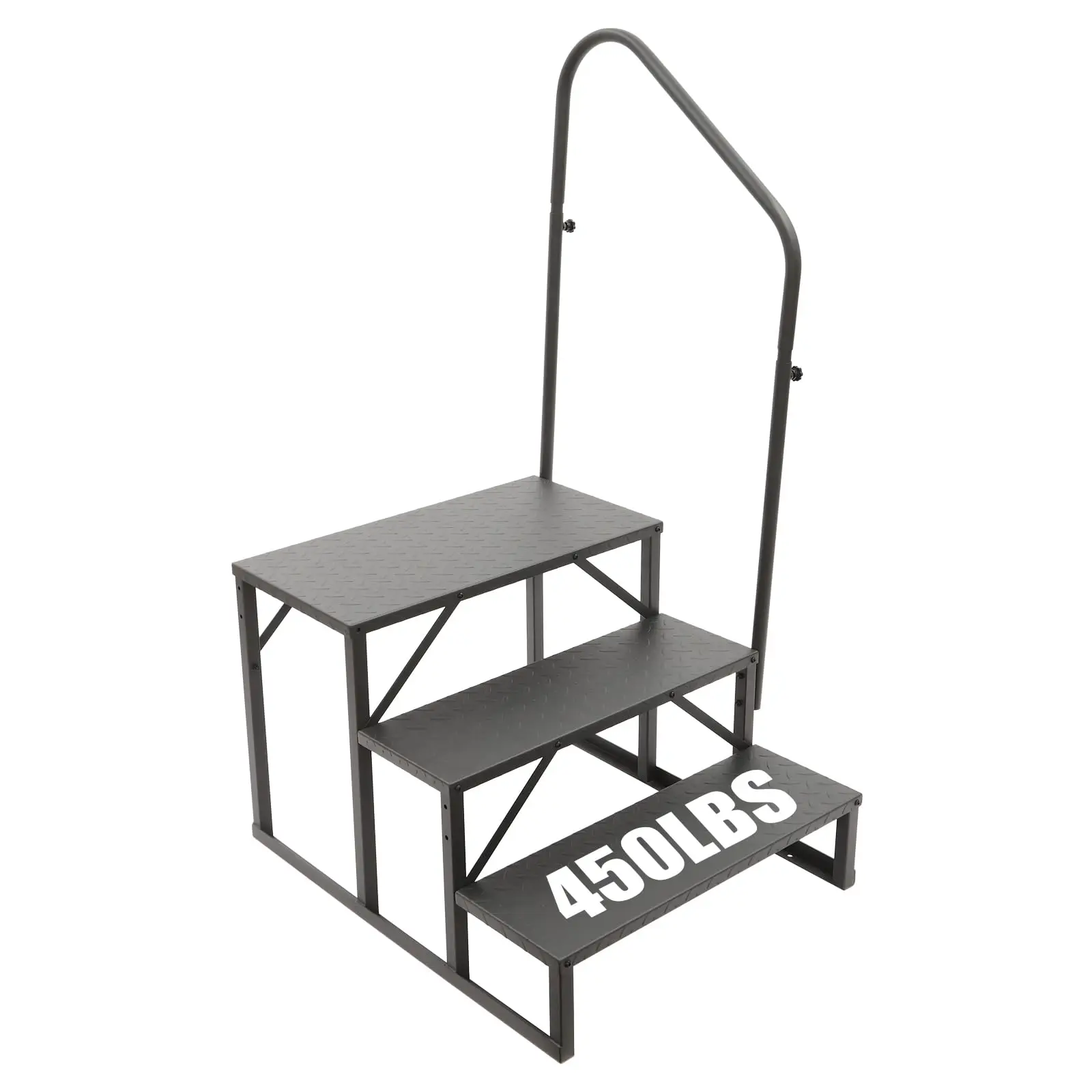 

Swimming Pool Ladder Above Ground, 450Lbs Load Capacity Pool Stairs Pool Steps, Rv Step Stool Ladder w/Handle, for Swimming Pool