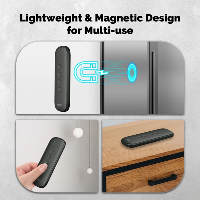 MOES Tuya ZigBee Smart Scene Switch 4Button Wireless Lighweight Design 12 Scenario Remote Control Automation Battery Powered image 4