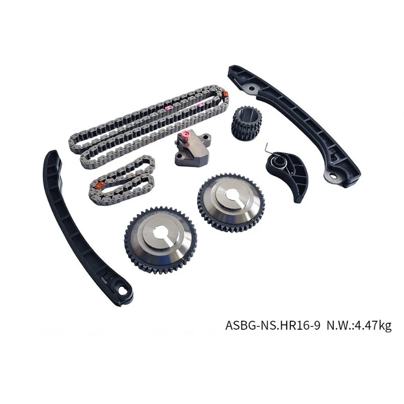 ASBG-NS.HR16-9 Timing Chain Kit 9Pcs Set For HR16 Engine Timing Chain And Sprockets Auto Engine Parts