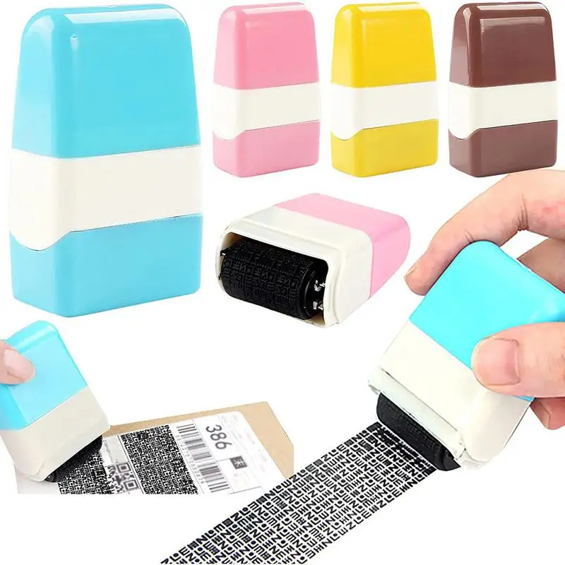 Roller Stamp Anti-Theft Protection ID Seal Smear Privacy Theft Protection Data Identity Address  Eraser Blackout Security