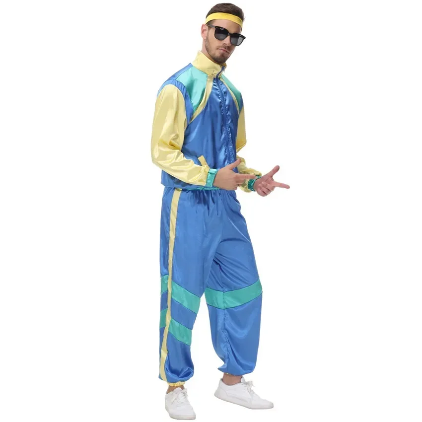 Costume de danse de rue Hip Hop pour hommes et femmes, cosplay, hélicoptère, vintage, trempé, années 70