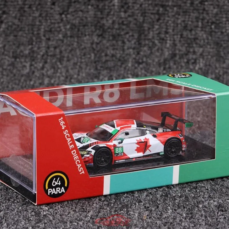 بارا باراجن 1/64 أودي R8 LMS # 4 # 88 # 66 # 24 # 25 نموذج سيارة سباق محاكاة سبيكة تحصيل عرض ثابت نموذج الصبي هدية