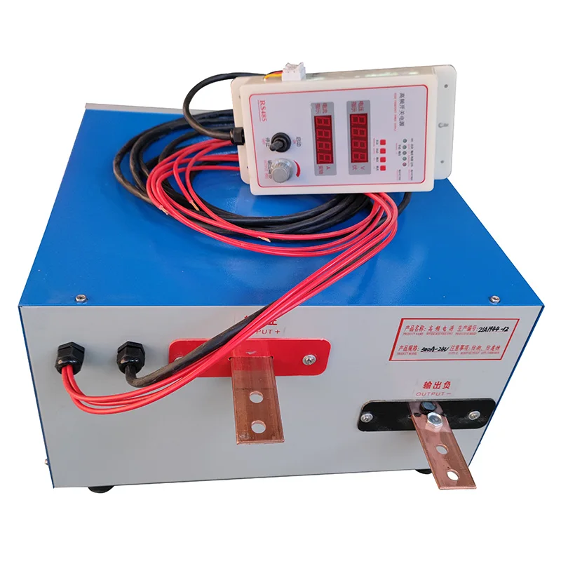 Macchina per placcatura placcata in rame con alimentatore per ossidazione cromata da 12 V 500 A