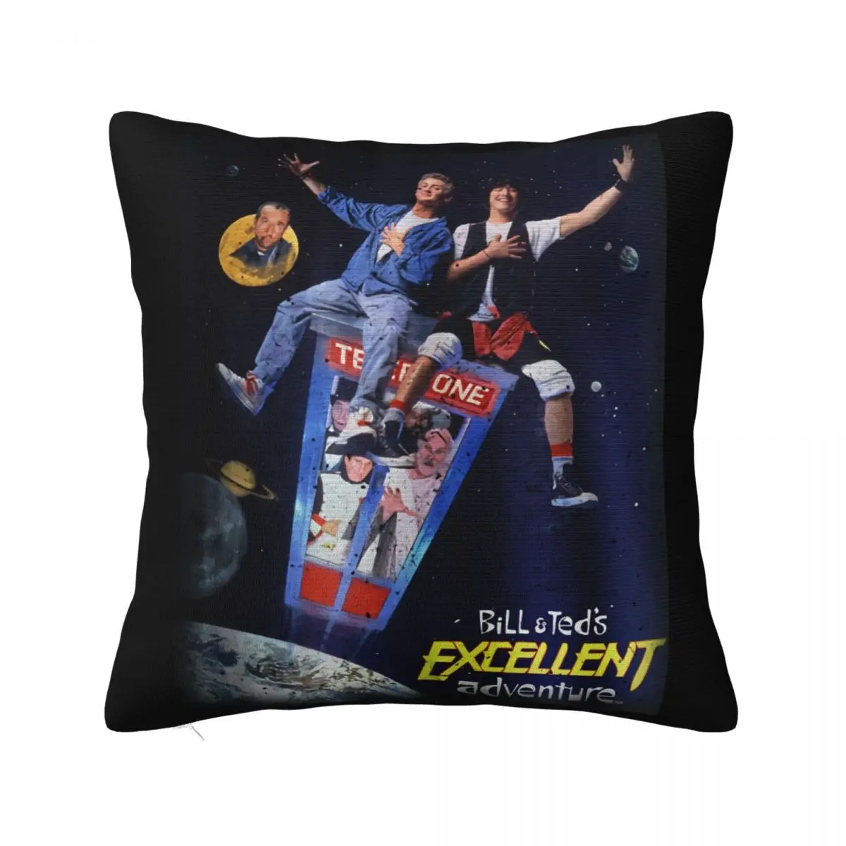 Bill And Teds Excellent Adventure Movie Poster Official Black Men Interested Unique Slim Fit Kawaii Pillow Case