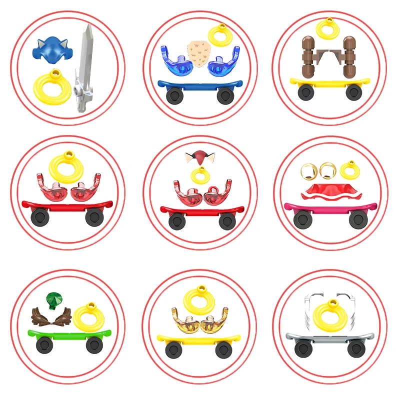 TP1032 KF1399 Serie de juegos de películas Mini rompecabezas bloques de construcción ensamblados figuras de acción juguetes de plástico para niños