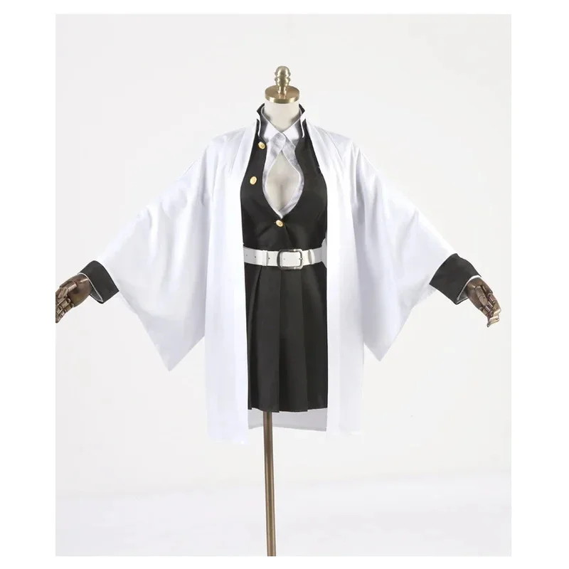 Anime Demon Slayer Kimetsu No Yaiba Kanroji Mitsuri Cosplay disfraz Halloween Kimono tela