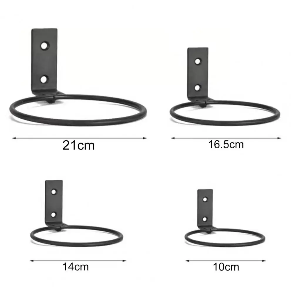 1 szt. 4/5/6/8 Cal na ścianie pojemnik na rośliny pierścień kwiatowy stojak na donicę dekoracja zewnętrzna haczyk haczyk uchwyt na doniczkę