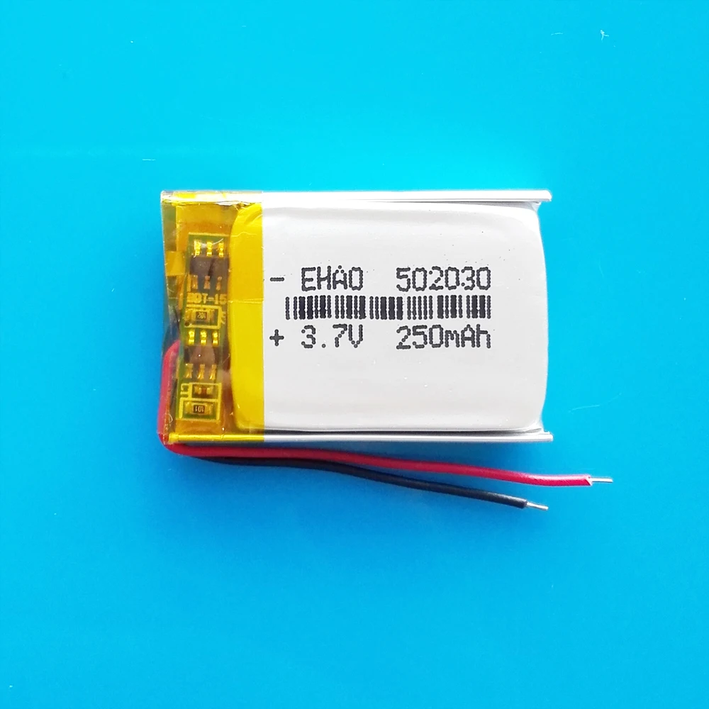 10 szt. Bateria litowo-polimerowa Lipo 3,7 V 250 mAh 502030   Akumulatorowa, dostosowana, hurtowa certyfikat jakości CE FCC ROHS MSDS