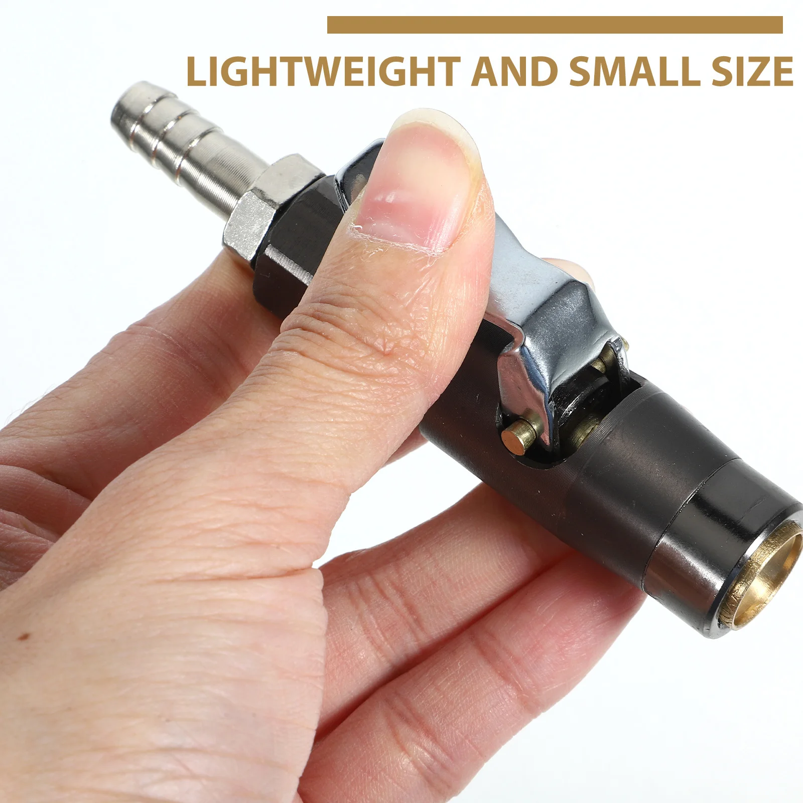 قياس ضغط الإطارات تشاك 12.5 مللي متر النحاس الأسود الذاتي قفل لسيارة شاحنة دراجة نارية منفاخ لإطارات السيارة مرفق ضاغط الهواء