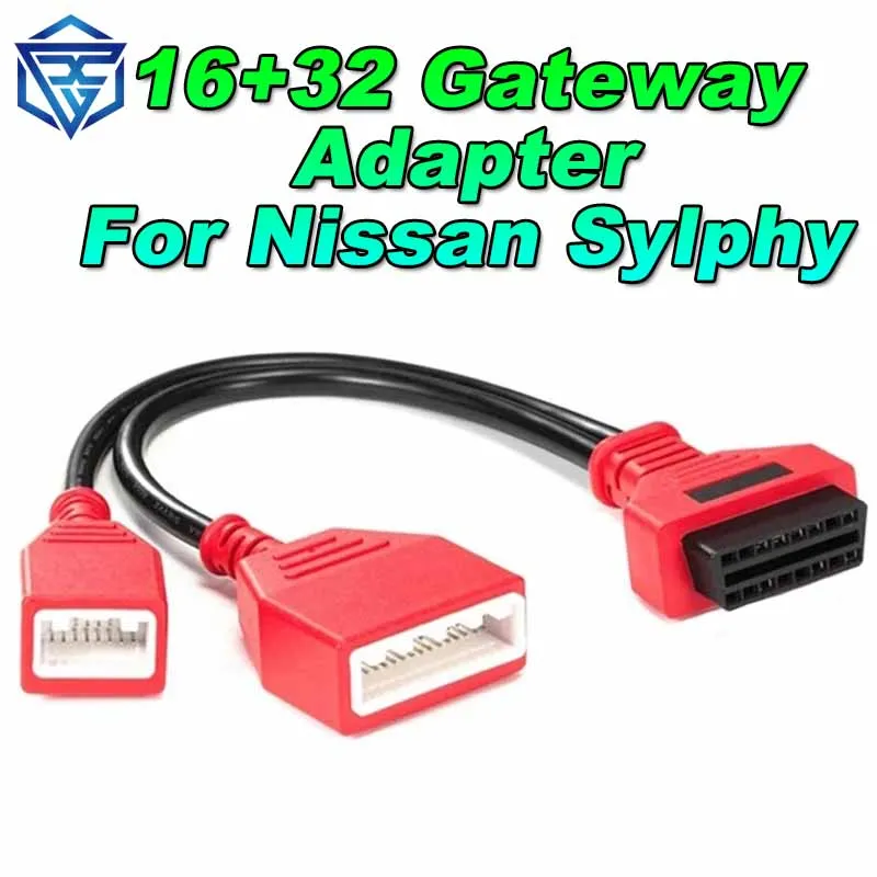 

16+32 Gateway Adapter for Nissan Sylphy 16pin Cable Adding Key No Need Password Work with Autel IM508 IM608 Lonsdor K518SE