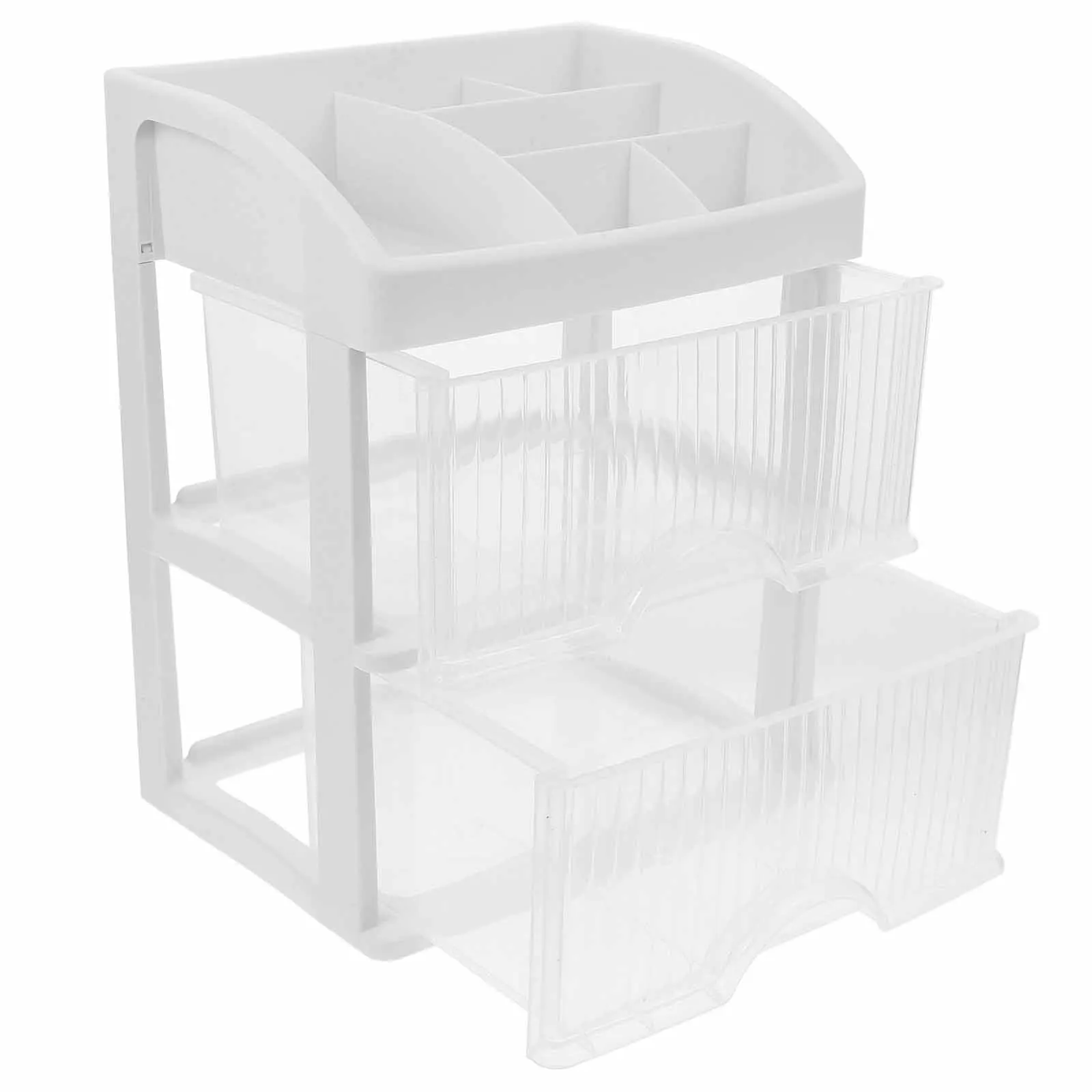 

Multilayer Drawer Storage Cabinet Countertop Makeup Vanity Organizer Large Capacity Dust-proof Office Study Bedroom