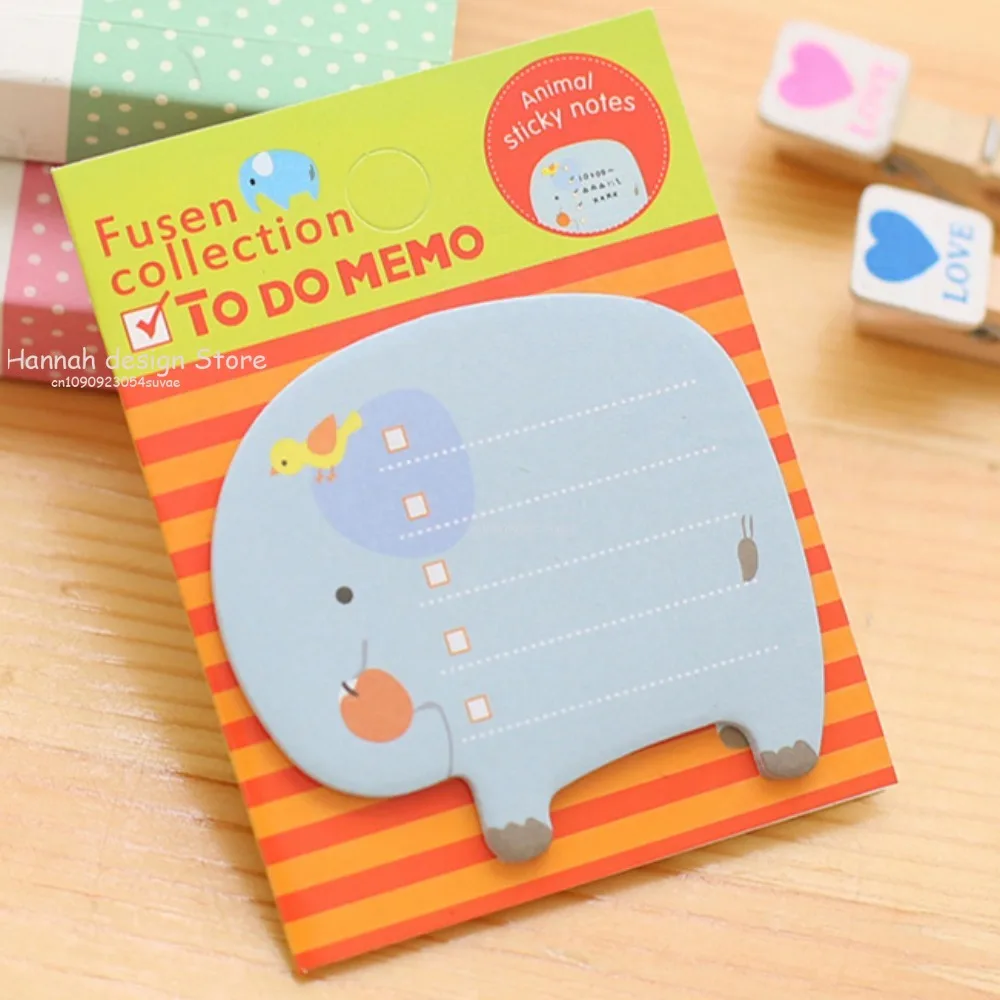 Cute Cartoon Animal Tearable Note Book Posted it Sticky Notes Notepad Memo Pads Children Gifts School Office Supplies