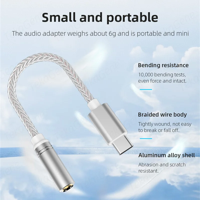 USB Type C to 3.5mm Jack Headphone Adapter USB C to Aux Audio Adapter for iPhone 16 15 Samsung Galaxy S25 S24 S23 Ultra Z Flip