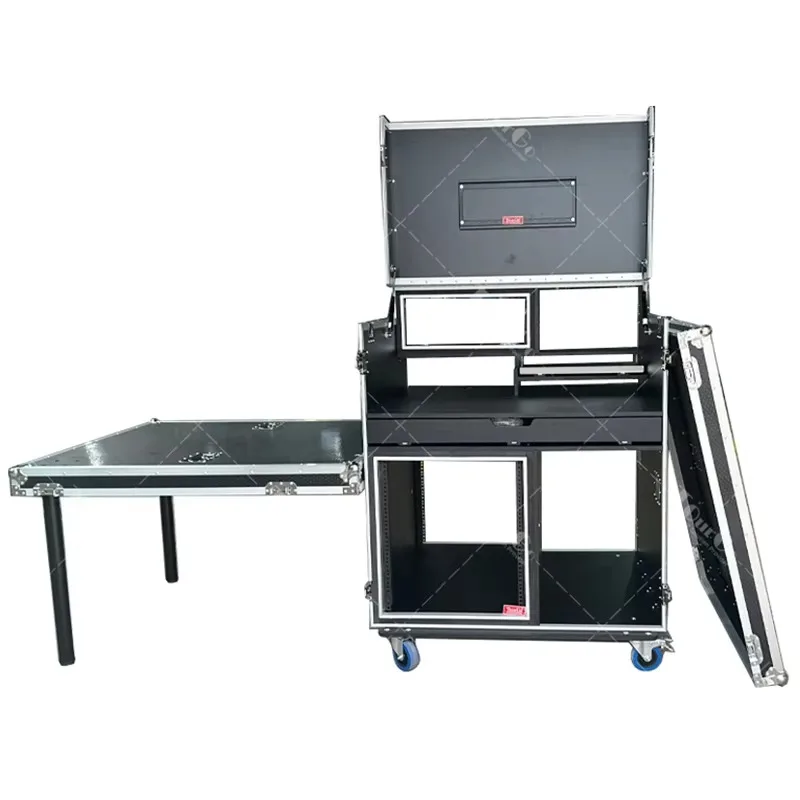 32-35 بوصة شاشة واحدة البث المباشر تسجيل استوديو محطة العمل الطيران الطريق حالة صغيرة AV البث الحالات