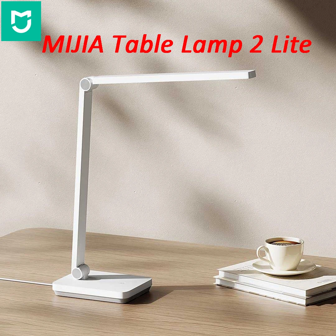 Mijia Table Lamp 2nd Gen Lite 220V Eye Protection 3rd Gear Dimming Ra90 High Color Rendering Table Light Night Lamp Bedside