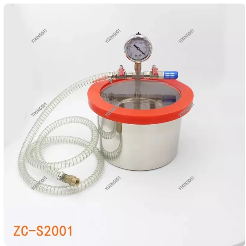

Stainless Steel Vacuum Deaeration Tank for Silicone Mold Epoxy Resin Defoaming Barrel with Integrated Vacuum Pump