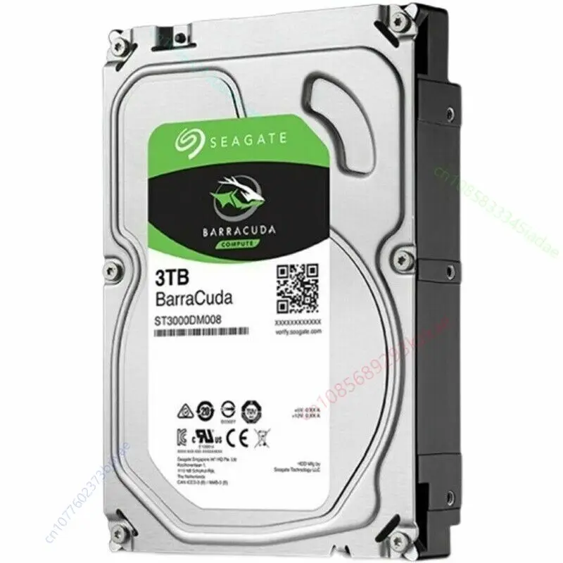 PER Seagate Barracuda 3TB ST3000DM008 7200RPM Disco rigido SATA da 3,5"