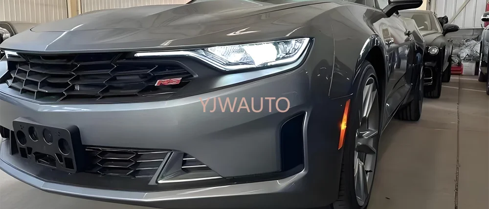 لشروليه كامارو 2023 2024 2025 كشافات غطاء سيارة عدسة المصباح الأمامي الزجاج استبدال الجبهة عاكس الضوء عدسة قذيفة السيارة