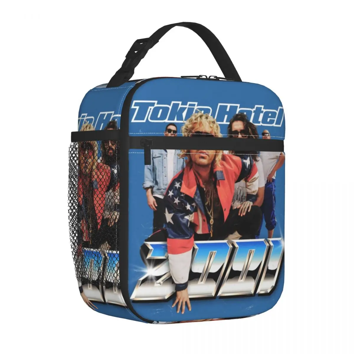 Tokio Hotel German Rock Insulated Lunch Bags Portable BillKaulitz Reusable Thermal Bag Tote Lunch Box Beach Travel Men Women