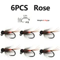 6PCS Rose Size18