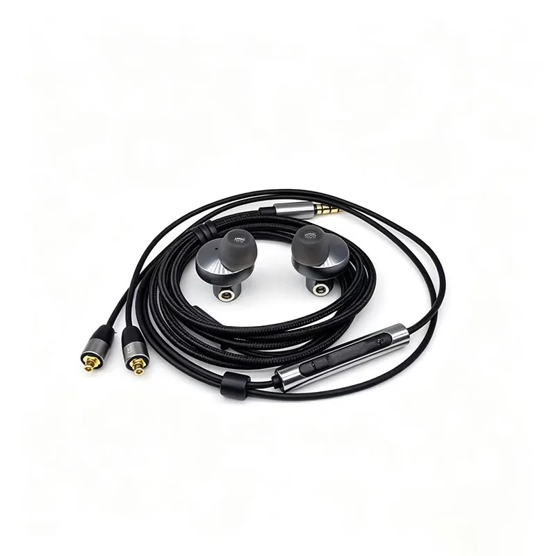 16-mm-Dynamischer-Treiber In-Ear-Kopfhörer HIFI-Monitor MMCX Abnehmbares Kabel Kabelgebundene Kopfhörer Super Bass Stereo-Ohrhörer mit Mikrofon – Detail 3