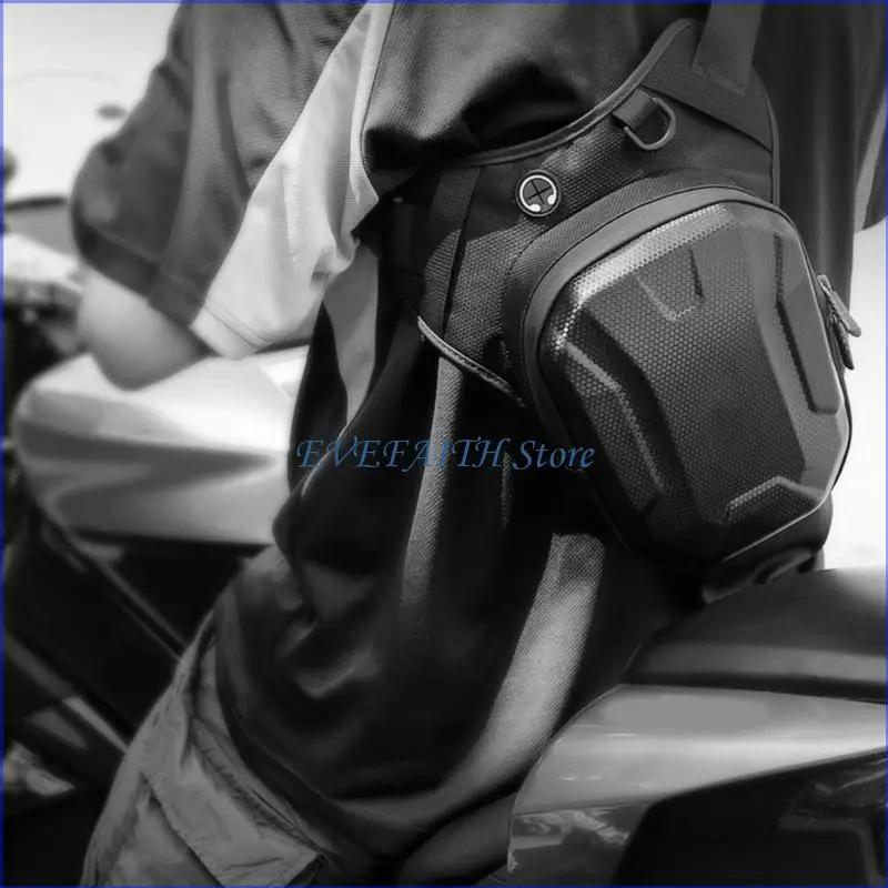 

124B Motorcycle Travel Hip Bag Hardened Structure Quick Access Pockets for Travel