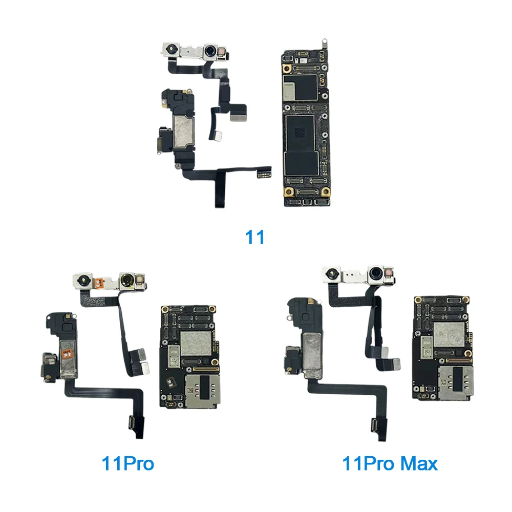Unlocked Original Logic Board Motherboard with Face ID for iPhone X XS XR 11 12 13 14 15 Pro Max Mobile Phone Motherboard