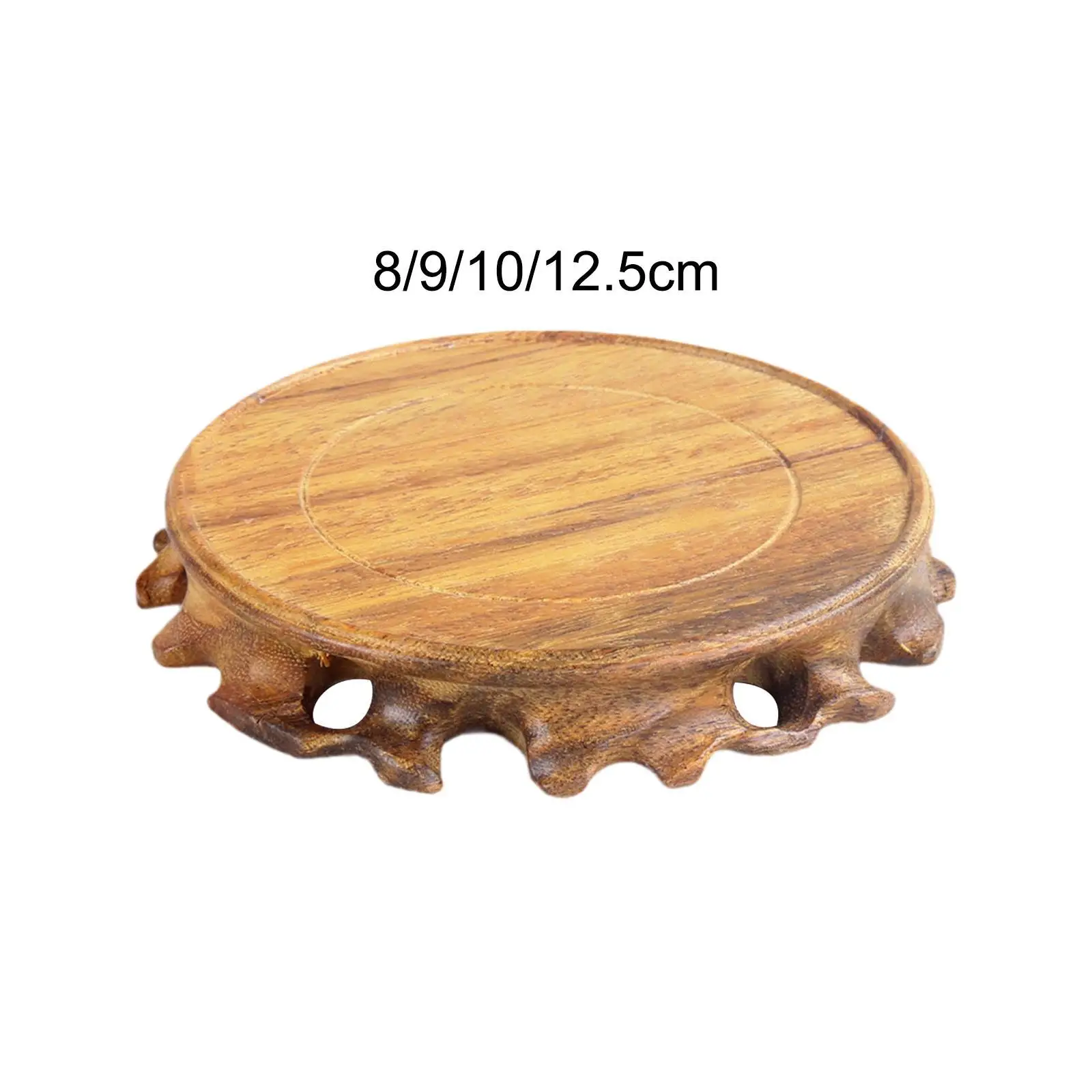 Wooden Base Flower Pot Decorative Base Unique Teapot Base Buddha Statue Stone Base Display Stand Home Office Decoration