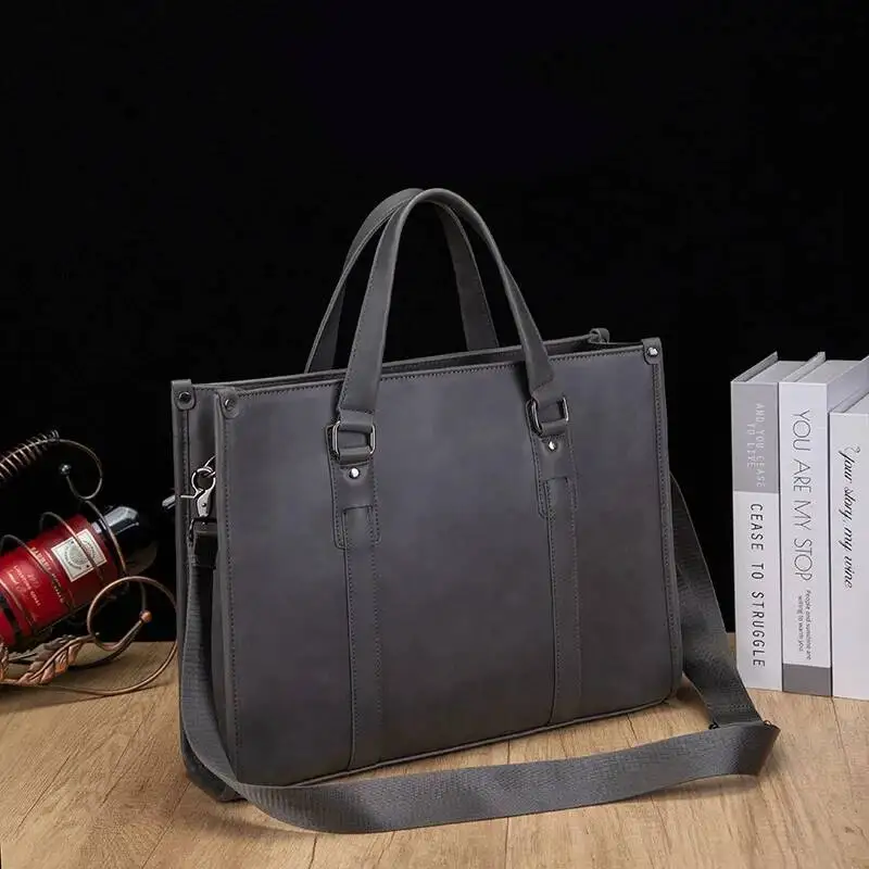 2025 Nuova borsa per laptop grande Capaci Borsa a tracolla Briease oulder da uomo Borsa casual Sle in pelle sintetica impermeabile