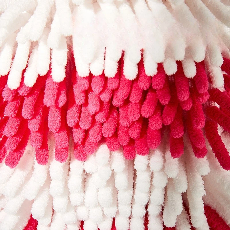 ตุ๊กตาดิสนีย์ Chenille เช็ดผ้าเช็ดมือหนาผ้าเช็ดหน้าห้องน้ําแขวนการ์ตูนผ้าขนหนูดูดซับไม่มีขน