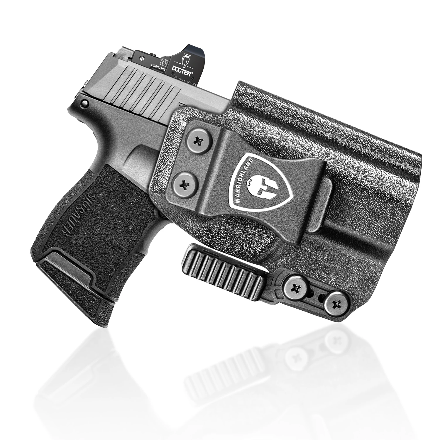 

WARRIORLAND Sig P365 IWB Kydex Holster with Claw Attachment and Optic Cut: Sig Sauer P365 / P365X / P365 SAS, Inside Waistband A