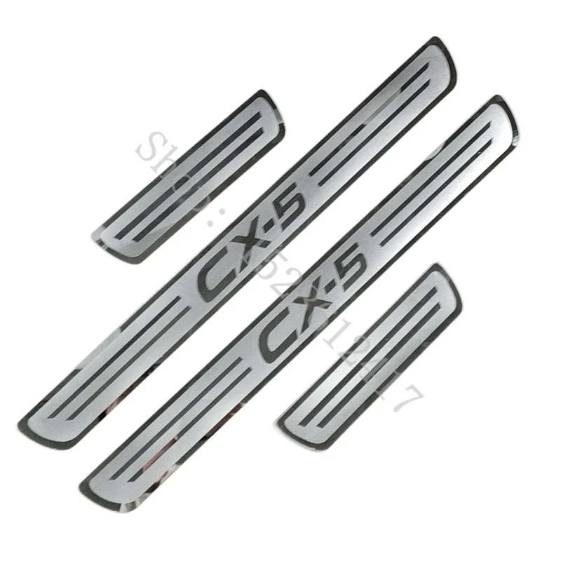 

Для Mazda CX-5 cx5 2012 2013 2014 2015 2016, накладка на порог, педаль приветствия, аксессуары для стайлинга автомобиля из нержавеющей стали