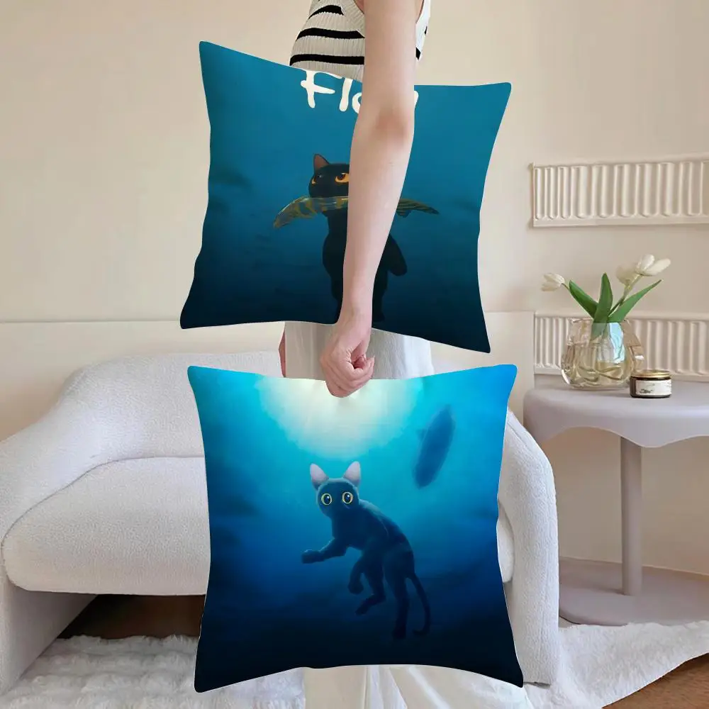Band F-Flow Cushion Cover Breathable Linen Pillowcase Summer Odorless Eco-Friendly Invisible Zipper Washable