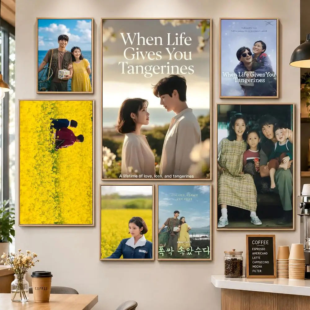 Kdrama When Life Gives Tangerines Jeju Poster PP Decorative Poster Water-Resistant Print Apartment Dorm Office Cafe Gift