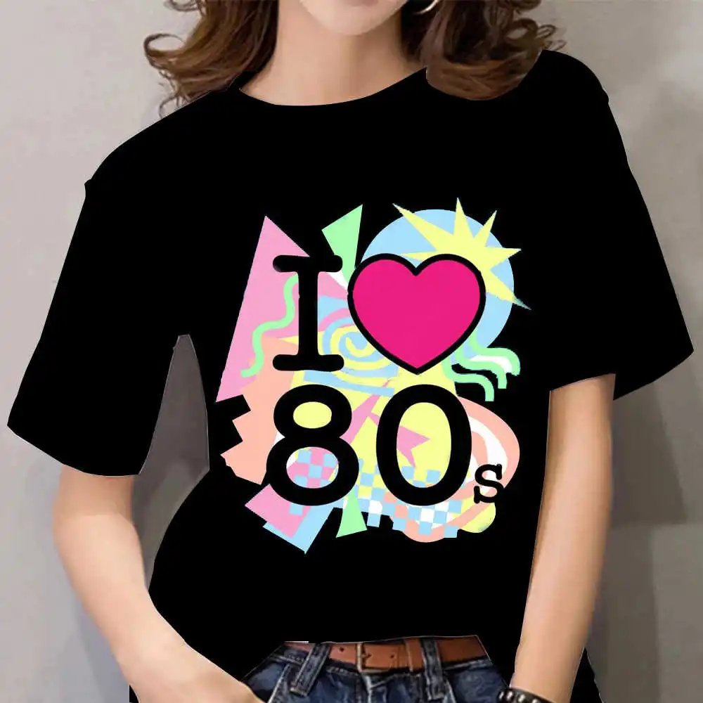 Love 80 3D Printing T Shirt Man Summer O-Neck Short Sleeve Oversized Top Casual Tee Loose Streetwear Harajaku