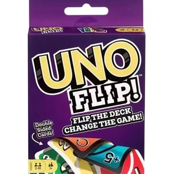 Mattel UNO FLIP! Oyunları aile komik eğlence kurulu oyunu eğlenceli oyun kartları çocuk oyuncakları hediye kutusu uno kart oyunu çocuk oyuncakları