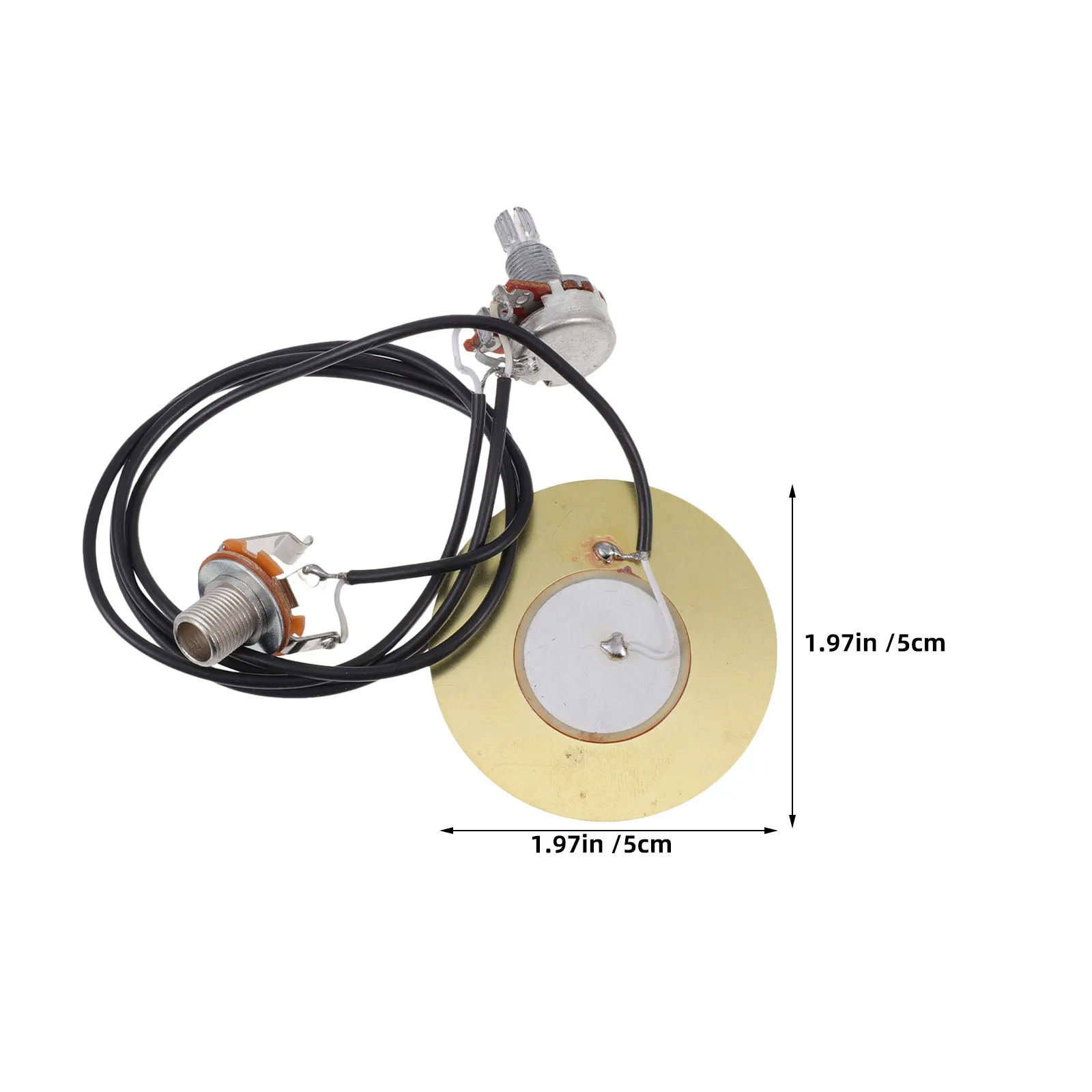 2Set Professional Acoustic Pickup Kit Piezo Transducer Guitar Pickup Acoustic Electric Transducer Sound Hole Free Installation view 5